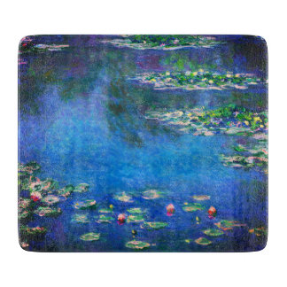 Vintage Waterlelies door Claude Monet Snijplank