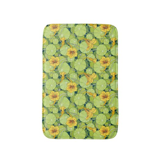 Vintage Waterlilies Badmat (Voorkant Verticaal)