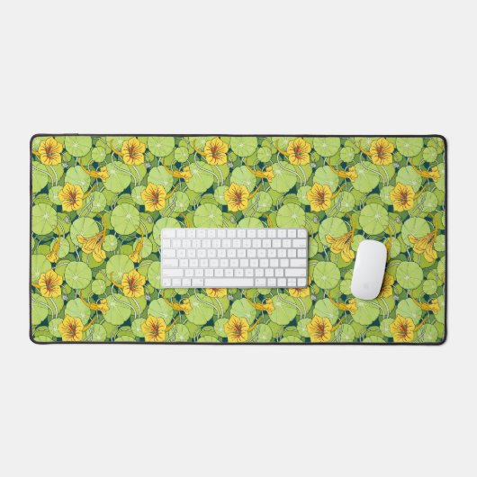 Vintage Waterlilies Bureaumat (Keyboard & Muis)