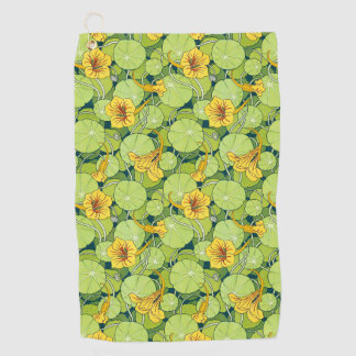 Vintage Waterlilies Golfhanddoek