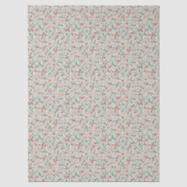 Vintage Waterverf Bloemen Winterwei (crème) Tissuepapier