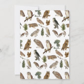 Vintage Waterverf bosvogel Baby shower Kaart (Achterkant)