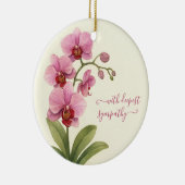 Vintage Waterverf Condoleance Keramisch Ornament (Rechts)