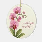 Vintage Waterverf Condoleance Keramisch Ornament (Links)