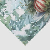 Vintage Waterverf Decoupage Kerstsneeuwman Tissuepapier (Detail)