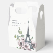 Vintage Waterverf Eiffeltoren Bedankdoosjes (Geopend)