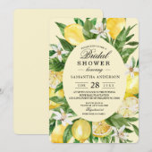 Vintage Waterverf Gele Lemons Lijst Kaart (Voorkant / Achterkant)