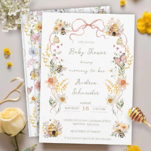 Vintage Waterverf Moederschap tot Bij Baby Shower Kaart