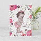 Vintage Waterverf Poppies Baby shower Kaart (Staand voorkant)