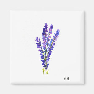 Vintage waterverf van lavender kruiden tuinkeuken magneet