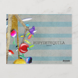 Vintage Waterverf Veggies Briefkaart