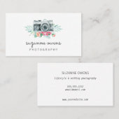 Vintage Waterverf Visitekaartje (Voorkant / Achterkant)