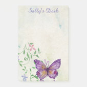 Vintage Waterverf Vlinder Gepersonaliseerd Post-it® Notes (Voorkant)