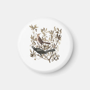 Vintage Waterverf Vogels op Takken Decoratie Magneet