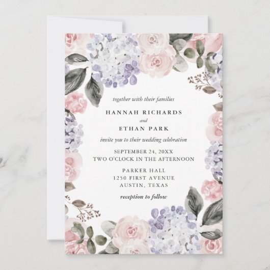 Vintage  Waterverf | Weddenschap Kaart (Voorkant)