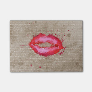 Vintage waterverven met wolvormige buisjes post-it® notes