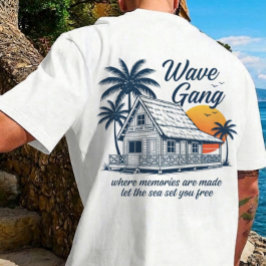 Vintage Wave Gang Cabin Beach Tee | Memories Are M T-shirt
