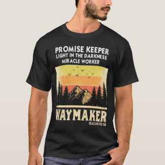 Vintage Waymaker Promise Keeper Miracle Worker Chr T-shirt