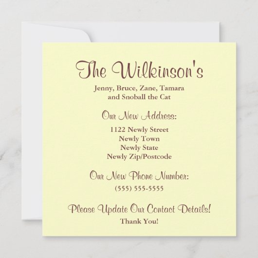 Vintage ~ We bewegen! Aankondiging (Achterkant)