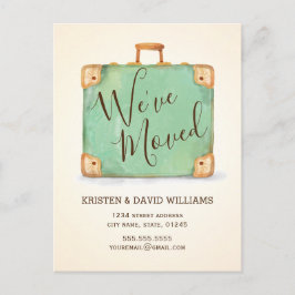 Vintage We hebben een bewegende aankondiging Briefkaart