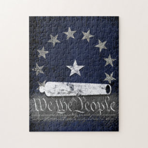 Vintage We The People OG Seal Cannon Flag Legpuzzel
