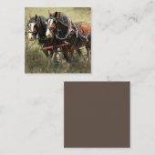 Vintage Weathered Clydesdale Briefkaart (Voorkant / Achterkant)