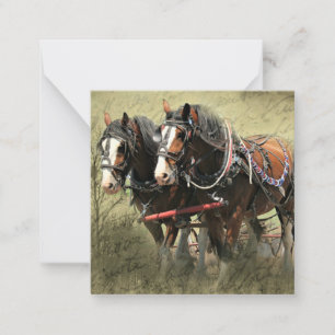Vintage Weathered Clydesdale Briefkaart