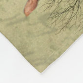 Vintage Weathered Clydesdale Briefkaart Fleece Deken (Hoek)