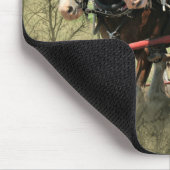 Vintage Weathered Clydesdale Briefkaart Muismat (Hoek)