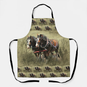 Vintage Weathered Clydesdale Briefkaart Schort