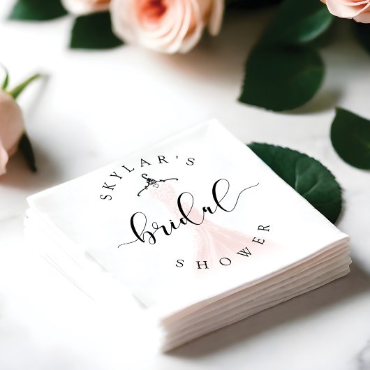 Vintage Weddenschap Dress Pink Vrijgezellenfeest W Servet