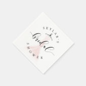 Vintage Weddenschap Dress Pink Vrijgezellenfeest W Servet (Hoek)