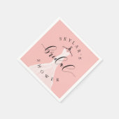 Vintage Weddenschap Dress Roze Vrijgezellenfeest R Servet (Hoek)