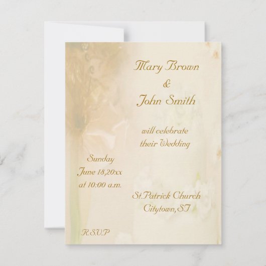 Vintage Weddenschap Kaart (Achterkant)