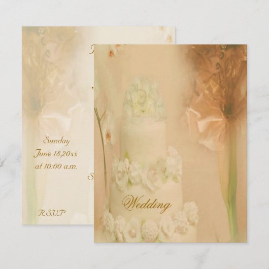 Vintage Weddenschap Kaart (Voorkant / Achterkant)