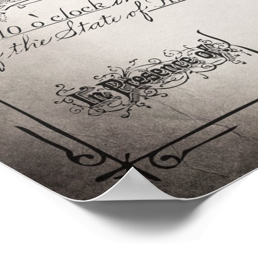 Vintage Weddenschap Poster (Hoek)