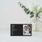 Vintage Weddenschapskaart Visitekaartje (Staand voorkant)