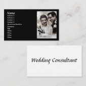 Vintage Weddenschapskaart Visitekaartje (Voorkant / Achterkant)