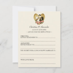 Vintage Wedding Ad Lib Kaarten Advice 1920