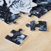 Vintage Wedding Afbeelding Happy Couple Funny Brid Legpuzzel (Zijkant)