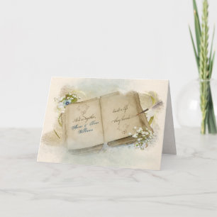 Vintage Wedding Album Gefeliciteerd Kaart