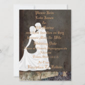 Vintage Wedding Antiek INVITATIE Kaart (Achterkant)