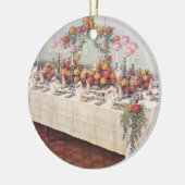 Vintage Wedding Banquet Table Keramisch Ornament (Links)