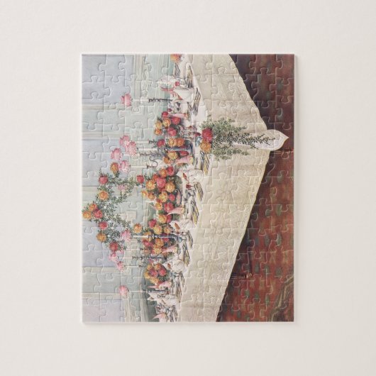 Vintage Wedding Banquet Table Legpuzzel (Verticaal)