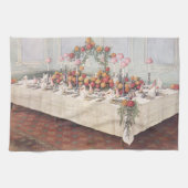 Vintage Wedding Banquet Table Theedoek (Horizontaal)