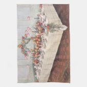 Vintage Wedding Banquet Table Theedoek (Verticaal)