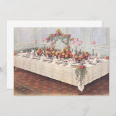 Vintage Wedding Banquet Table Uitnodiging (Voorkant / Achterkant)