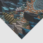 Vintage Wedding Boho Mountains Wrapping Paper Tissuepapier (Detail)