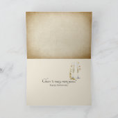 Vintage Wedding Book for 12th Jubileum Kaart (Binnen)