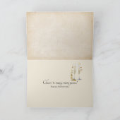 Vintage Wedding Book for 60th Jubileum Kaart (Binnen)